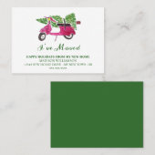 動きのお知らせ |休日の新しいホーム 名刺 (正面/裏面)