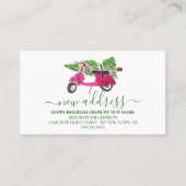 動きのお知らせ |休日の新しいホーム 名刺 (正面)