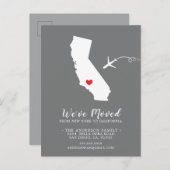 動きのお知らせ | 州カリフォルニアポストカード 案内ポストカード (正面/裏面)