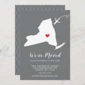 動きのお知らせ | 州ニューヨーク 招待状 (正面/裏面)