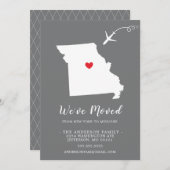 動きのお知らせ | 州ミズーリ 招待状 (正面/裏面)