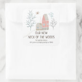 動きのお知らせ | Neck of the Woodsステッカー スクエアシール (バッグ)