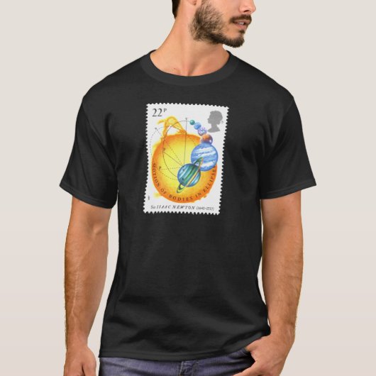 動きのアイザックニュートンボディ Tシャツ (正面)