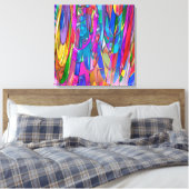 動きの中の色彩 キャンバスプリント (インサイチュ (寝室))