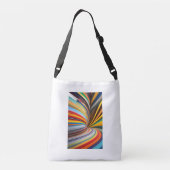 動きの優雅さ：ウェーブワーク女性のバッグ クロスボディバッグ (裏面)