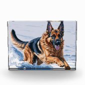 動きの優雅さ：水のそばのアルザス人 フォトブロック (正面)