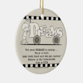 動きの夢 セラミックオーナメント (右)