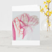 動きの手 カード (黄色い花)