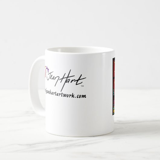 動きの曼荼羅 コーヒーマグカップ (正面左)