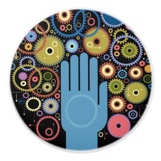 動きの概念 セラミックノブ (正面)