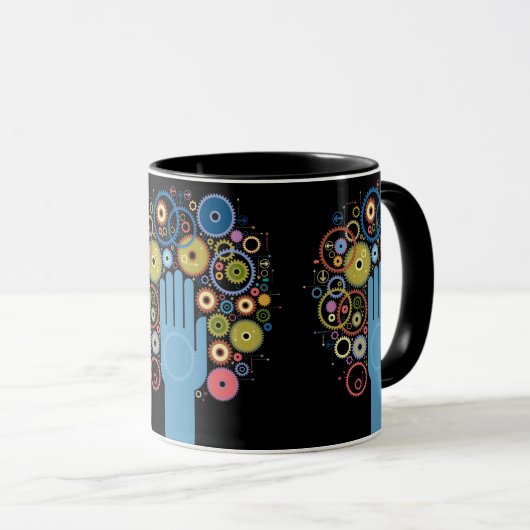 動きの概念 マグカップ (正面右)