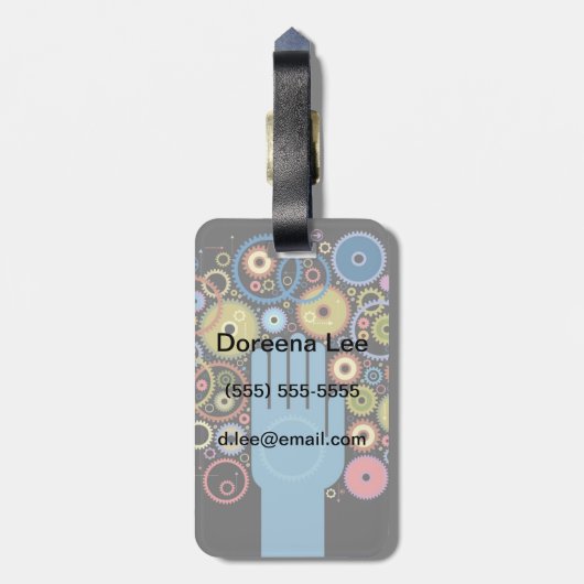 動きの概念 ラゲッジタグ (裏面縦)