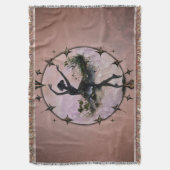 動きの調和スターライトのバレリーナ スローブランケット (正面縦)