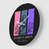 「動きの謎」壁時計 ラージ壁時計 (傾斜)