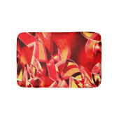 動きをシミュレートするスクラッチされた赤いリボン バスマット (正面)