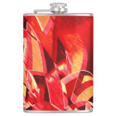 動きをシミュレートするスクラッチされた赤いリボン フラスク (正面)