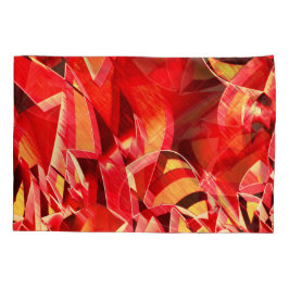 動きをシミュレートするスクラッチされた赤いリボン 枕カバー