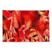 動きをシミュレートするスクラッチされた赤いリボン 枕カバー (裏面-右)