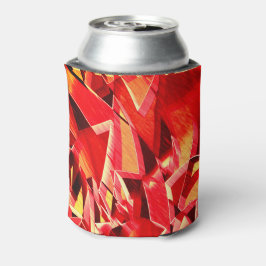 動きをシミュレートするスクラッチされた赤いリボン 缶クーラー