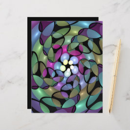 動きカラフル抽象芸術のフラクタル芸術を打つ