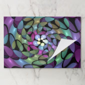 動きカラフル抽象芸術のフラクタル芸術を打つ ペーパーパッド (折り畳み)