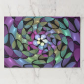 動きカラフル抽象芸術のフラクタル芸術を打つ ペーパーパッド (正面)