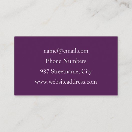 動きカラフル抽象芸術のフラクタル芸術を打つ 名刺 (裏面)