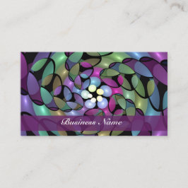 動きカラフル抽象芸術のフラクタル芸術を打つ 名刺