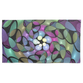 動きカラフル抽象芸術のフラクタル芸術を打つ 枕カバー