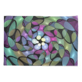 動きカラフル抽象芸術のフラクタル芸術を打つ 枕カバー (裏面)