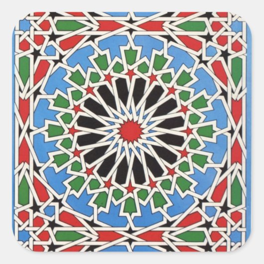 動きタイル正方形ステッカー スクエアシール (正面)