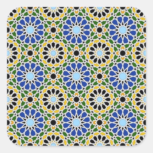 動きタイル正方形ステッカー スクエアシール (正面)