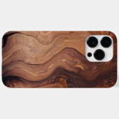 動きパターンの自然素朴な木スタイリッシュ Case-Mate iPhoneケース (裏面 (横))