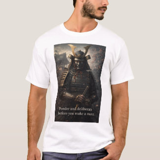 動き出す前にじっくりと考えよ フル Tシャツ