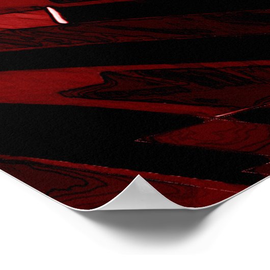 動き – 赤 ポスター (角)