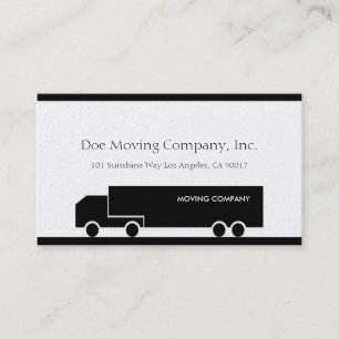 動くか、またはMovers or Trucking Companyプラチナ 名刺