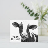 動くぞ！Moooovingアドレスの変更Cow 案内ポストカード (スタンド正面)