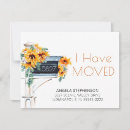 動くひまわりユーカリプタスメールボックスの水色