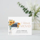 動くひまわりユーカリプタスメールボックスの水色 (スタンド正面)