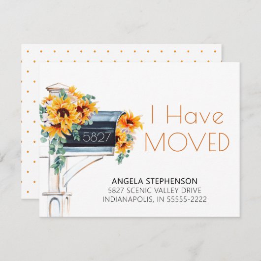 動くひまわりユーカリプタスメールボックスの水色 (正面/裏面)