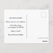 動くアナウンス砂漠サボテン水色ピンク ポストカード (裏面)