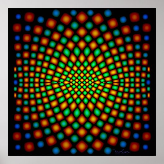 動くスネークスキンの光学錯覚 ポスター (正面)