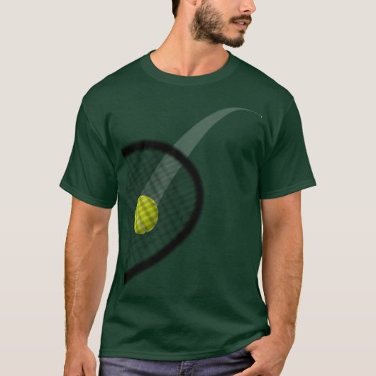 動くテニスボールヒットモーション Tシャツ (正面)