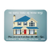 動くパーソナライズされた発表のシンプル マグネット (横)