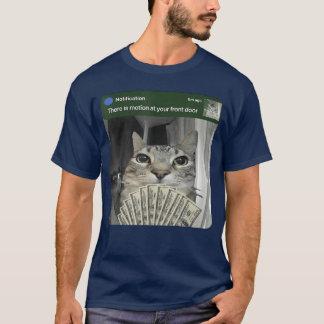 動くミーム少年と指輪猫 Tシャツ