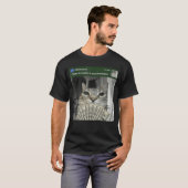 動くミーム少年付きリングキャット Tシャツ (正面フル)