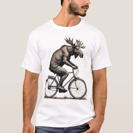 動くムース – 予測できな自転車Tシャツ4 Tシャツ