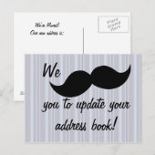 動く口ひげ 案内ポストカード (正面/裏面)