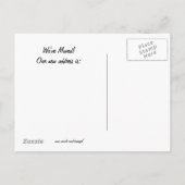 動く口ひげ 案内ポストカード (裏面)