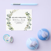 動く告知ユーカリ緑の水色 チラシ (シングル)